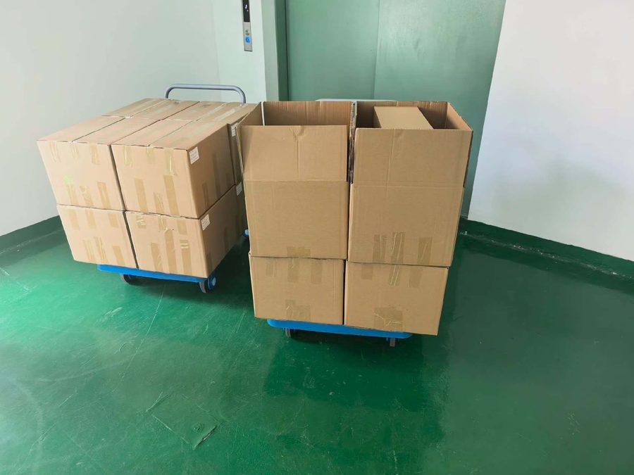 Cartons ready to ship